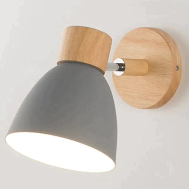 Joan | Wooden Reading Wall Lamp Gray