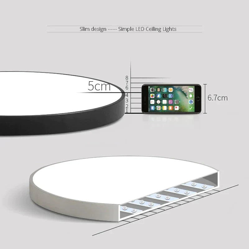 Karli - Nordic LED Ceiling Lights Ultra Thin Modern Ceiling Lighting