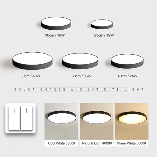 Karli - Nordic LED Ceiling Lights Ultra Thin Modern Ceiling Lighting