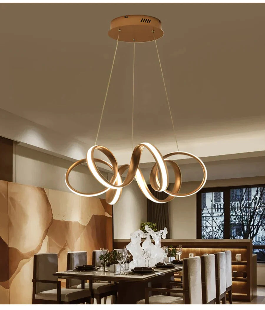 Kitchen Fixture Pendant Lights For Dining Kitchen Room Gold Aluminum Body Hanging Lamp Indoor Fixture Luminaire Lamparas Abajur