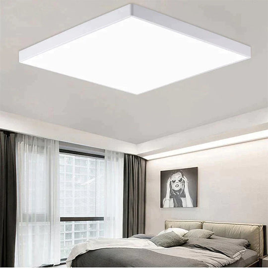 Lauren- Led Ceiling Light Acryl Alloy Modern Lamp Living Room Lighting Round & Square 3Cm Super Thin