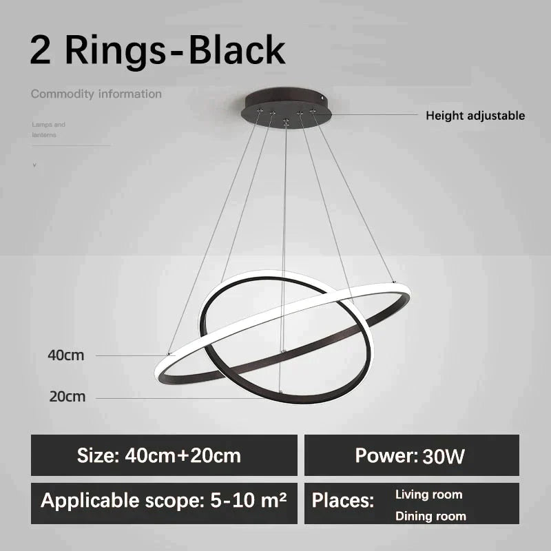 Laya - Minimalist Led Ring Pendant Light