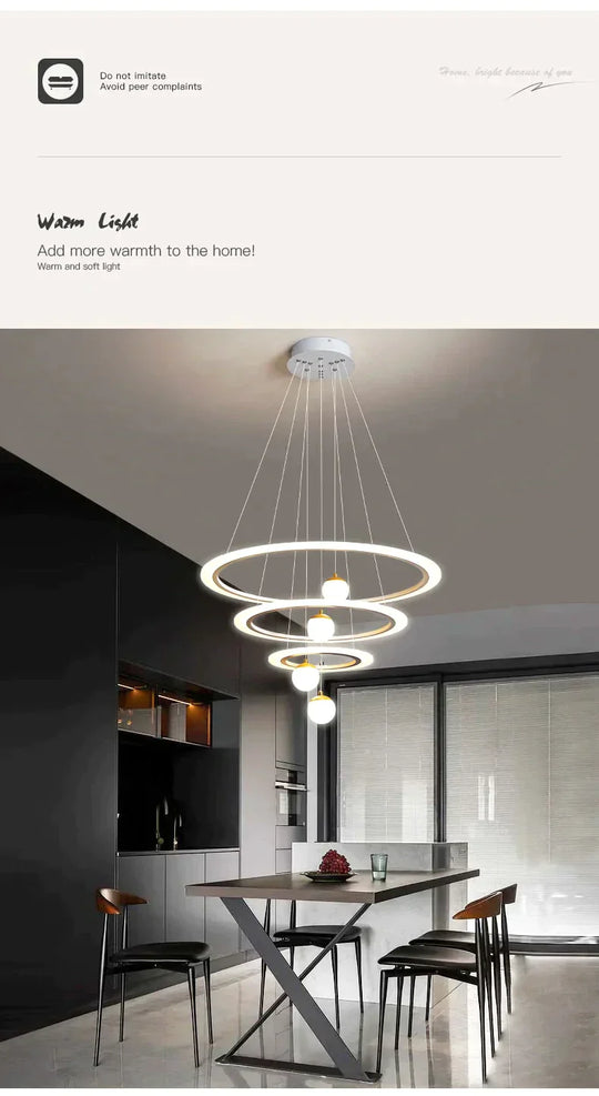 Laya - Minimalist Led Ring Pendant Light