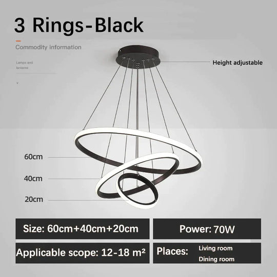 Laya - Minimalist Led Ring Pendant Light