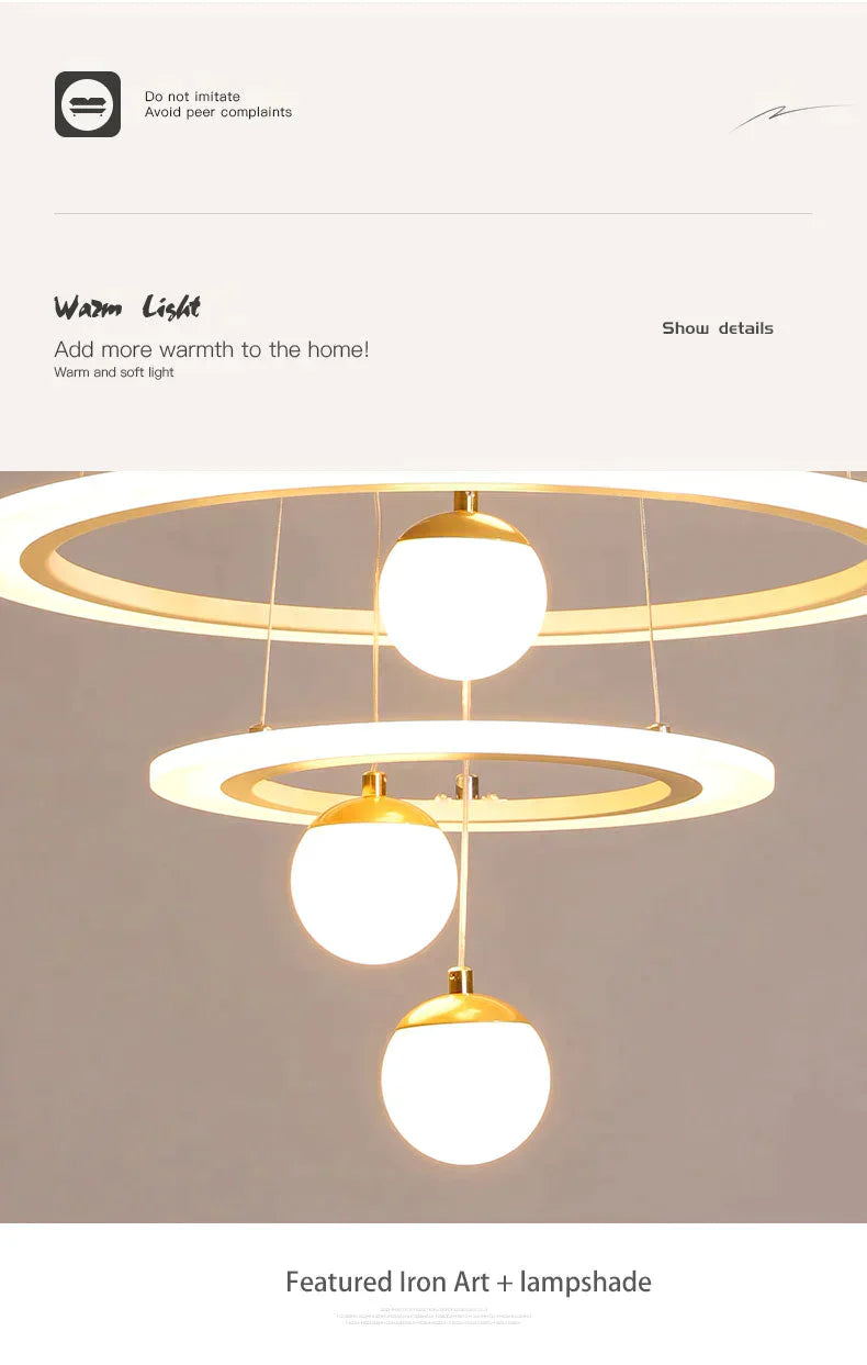 Laya - Minimalist Led Ring Pendant Light