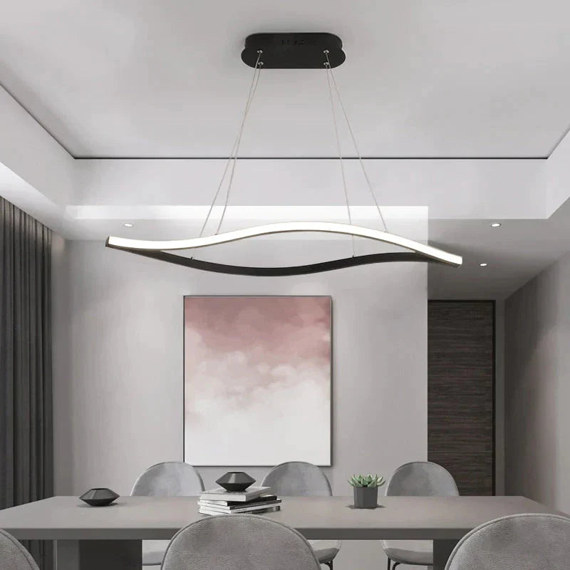 Leaf Shape Matte Black Hanging Pendant Lights For Dining Room Kitchen Room Home Deco White Finish Pendant Lamp Fixture