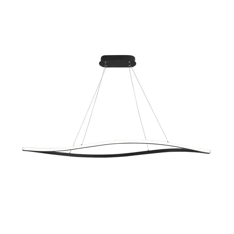 Leaf Shape Matte Black Hanging Pendant Lights For Dining Room Kitchen Room Home Deco White Finish Pendant Lamp Fixture