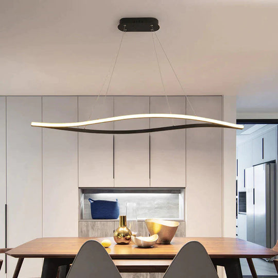 Leaf Shape Matte Black Hanging Pendant Lights For Dining Room Kitchen Room Home Deco White Finish Pendant Lamp Fixture