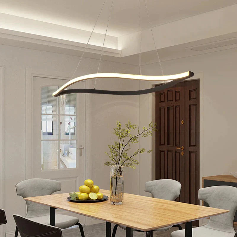 Leaf Shape Matte Black Hanging Pendant Lights For Dining Room Kitchen Room Home Deco White Finish Pendant Lamp Fixture