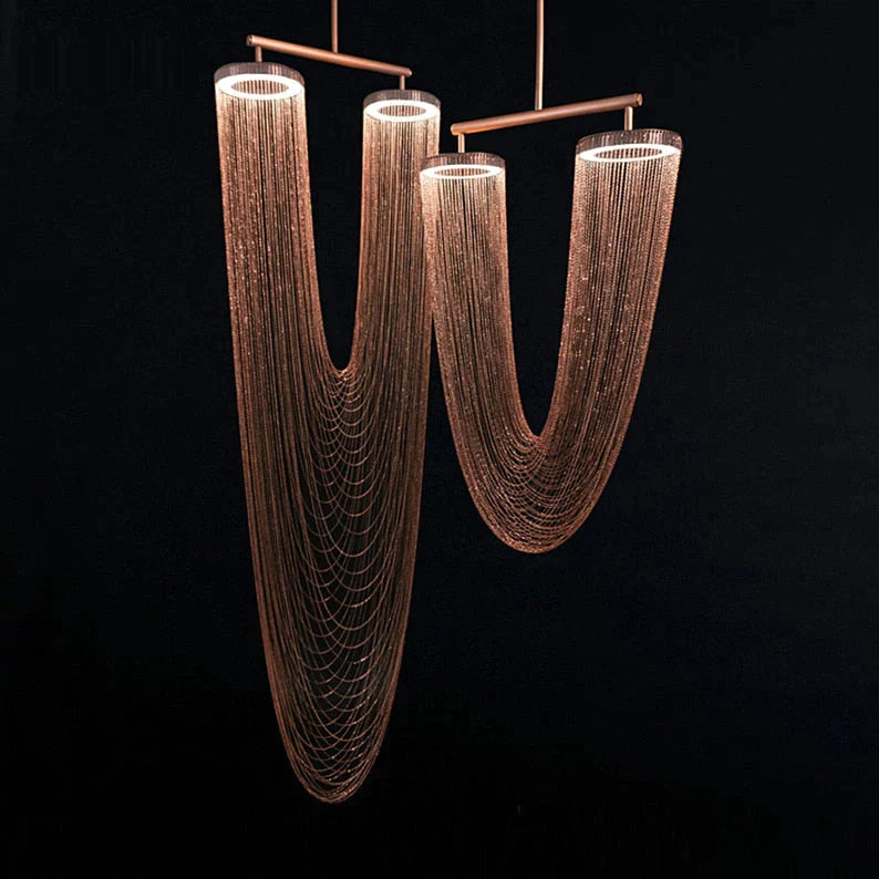 Leah - LED Retro American Iron Chain Pendant Lamp