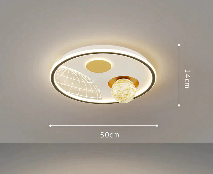 LED Ceiling Lamp Glass Living Room Lamp Dining Room Bedroom Modern Simple Lamp