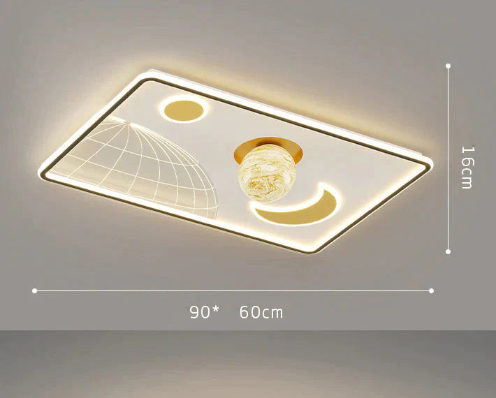 LED Ceiling Lamp Glass Living Room Lamp Dining Room Bedroom Modern Simple Lamp