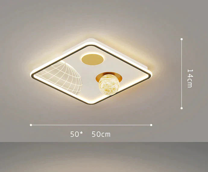 LED Ceiling Lamp Glass Living Room Lamp Dining Room Bedroom Modern Simple Lamp