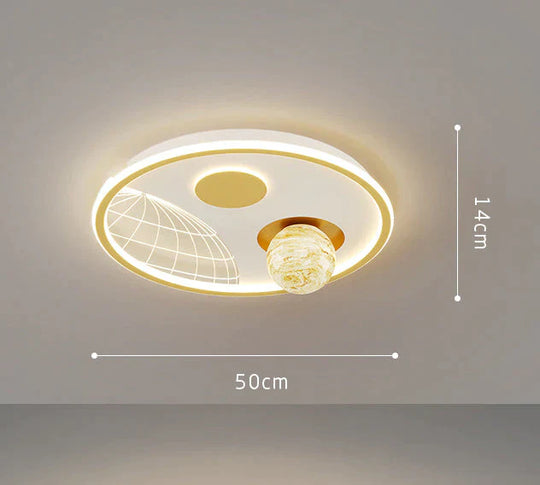 Led Ceiling Lamp Glass Living Room Dining Bedroom Modern Simple