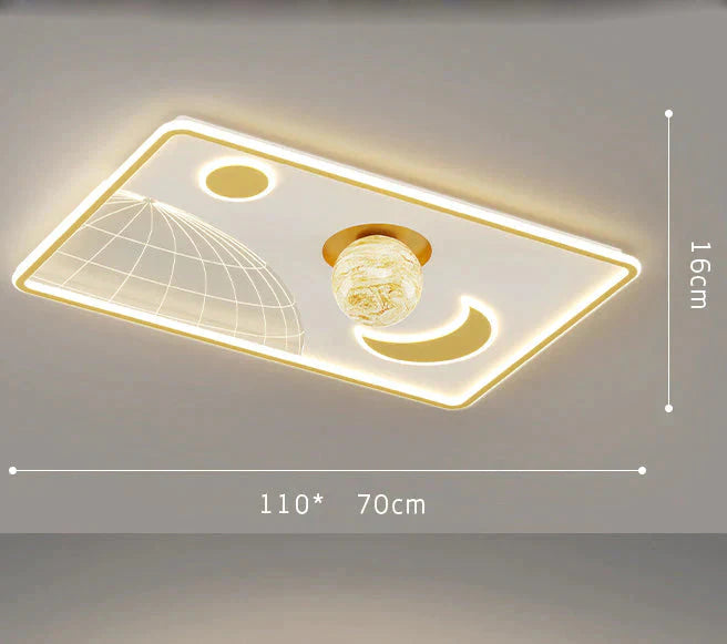 LED Ceiling Lamp Glass Living Room Lamp Dining Room Bedroom Modern Simple Lamp