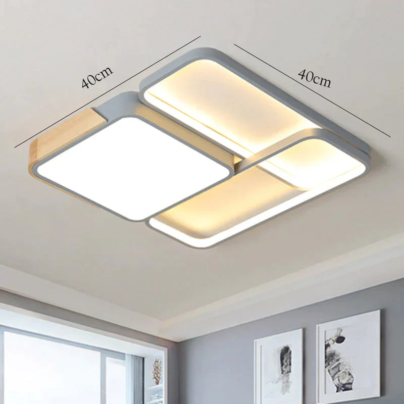 Led Ceiling Lamp Rectangular Light In The Bedroom Decoration Living Room Lamp