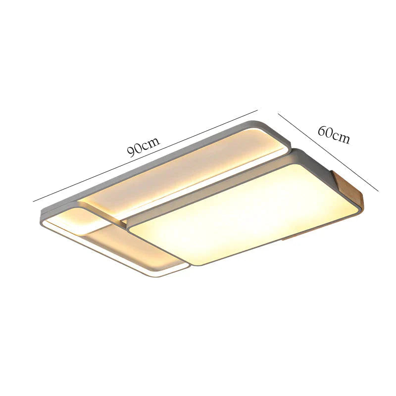 Led Ceiling Lamp Rectangular Light In The Bedroom Decoration Living Room Lamp