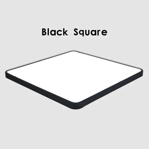 Led Ceiling Light Modern Panel Lamp Lighting Fixture Surface Mount Flush Remote Control Black Square