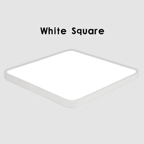 Led Ceiling Light Modern Panel Lamp Lighting Fixture Surface Mount Flush Remote Control White Square