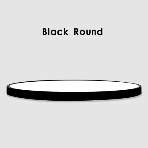 Led Ceiling Light Modern Panel Lamp Lighting Fixture Surface Mount Flush Remote Control Black Round