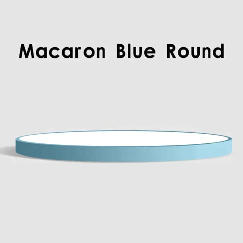 Led Ceiling Light Modern Panel Lamp Lighting Fixture Surface Mount Flush Remote Control Macaron Blue