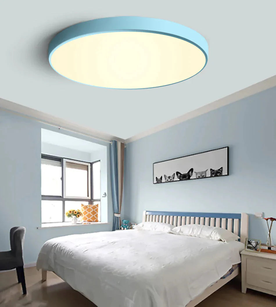 LED Ceiling Light Modern Panel Lamp Lighting Fixture Surface Mount Flush Remote Control