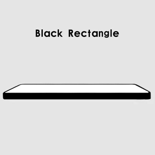 Led Ceiling Light Modern Panel Lamp Lighting Fixture Surface Mount Flush Remote Control Black