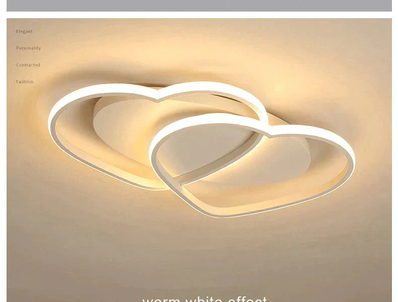 Led Chandelier Ceiling Lamp Modern Lighting Plafondlamp Heart-shaped Light For Living Room Kidsroom Restaurant Bathroom