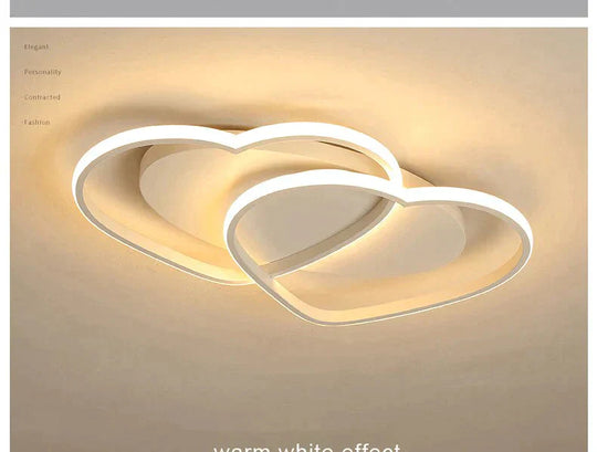 Led Chandelier Ceiling Lamp Modern Lighting Plafondlamp Heart-Shaped Light For Living Room Kidsroom