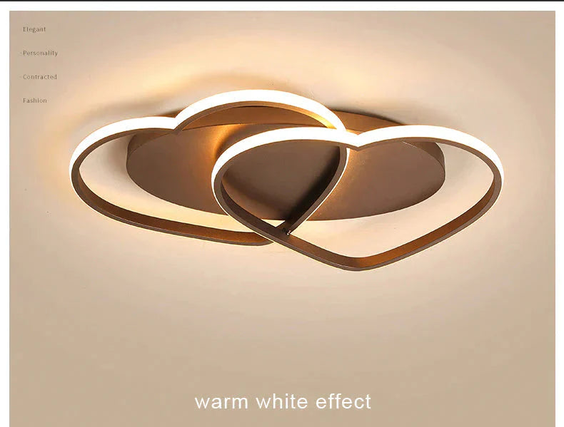 Led Chandelier Ceiling Lamp Modern Lighting Plafondlamp Heart-shaped Light For Living Room Kidsroom Restaurant Bathroom