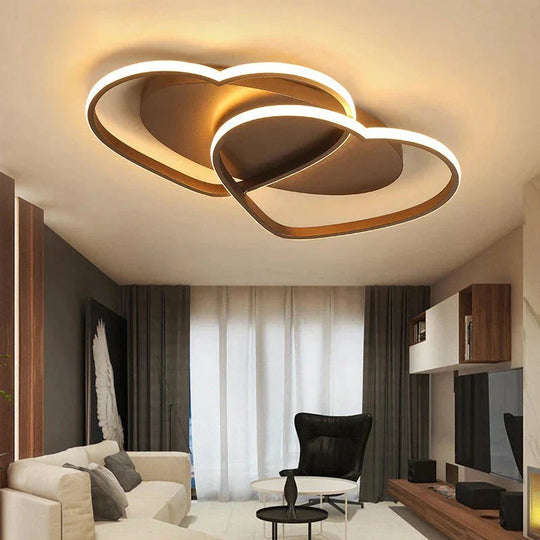 Led Chandelier Ceiling Lamp Modern Lighting Plafondlamp Heart-shaped Light For Living Room Kidsroom Restaurant Bathroom