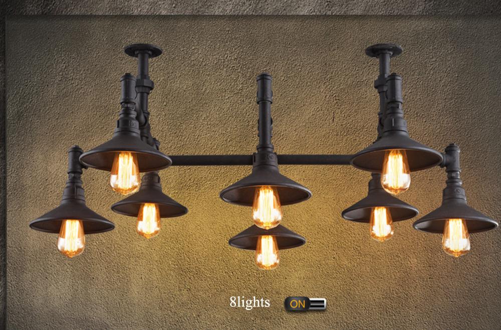 led e27 Rustic Iron Pipe LED Lamp.LED Light.Pendant Lights.LED Pendant Light.Pendant Lamp For Foyer Dinning Room Bar Store