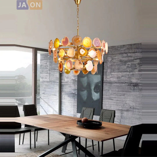 Led G9 Postmodern Iron Agate Designer LED Lamp LED Light.Pendant Lights.Pendant Lamp.Pendant light For Dinning Room Foyer Store