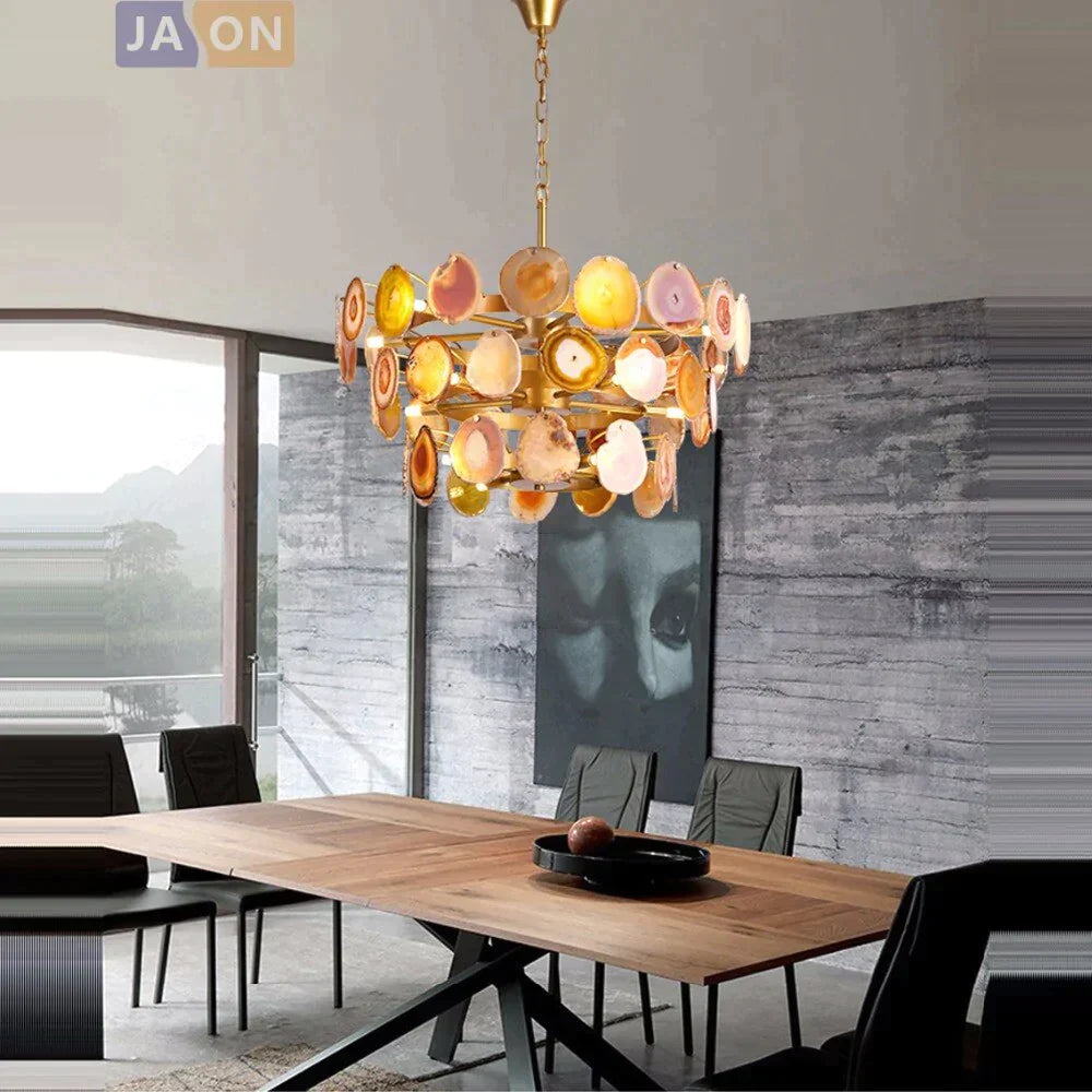 Led G9 Postmodern Iron Agate Designer Led Lamp Light.pendant Lights.pendant Lamp.pendant Light For