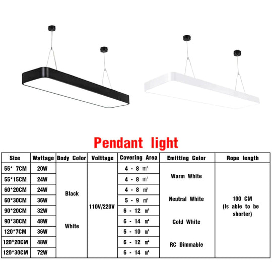 Led Modern Ceiling Light Lam Surface Mount Flush Panel Rectangle Lighting