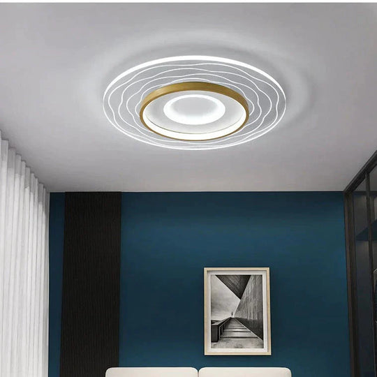 LED Modern Simple Circular Square Bedroom Dining Room Ceiling Lamp