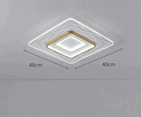 Led Modern Simple Circular Square Bedroom Dining Room Ceiling Lamp