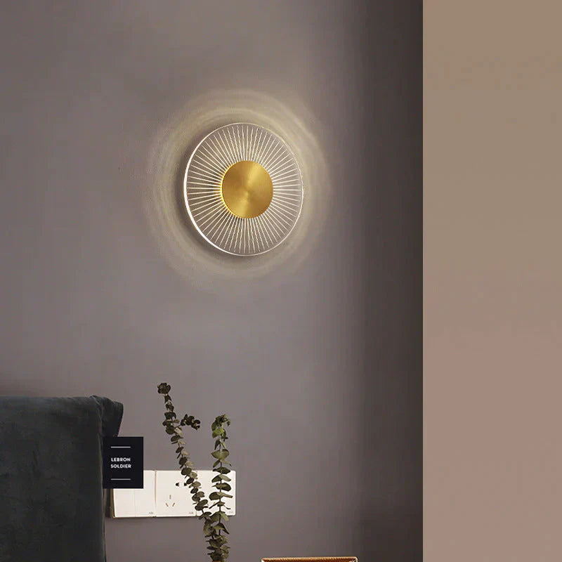 Light Luxury Modern Living Room Bedroom Copper Wall Lamp Lamps