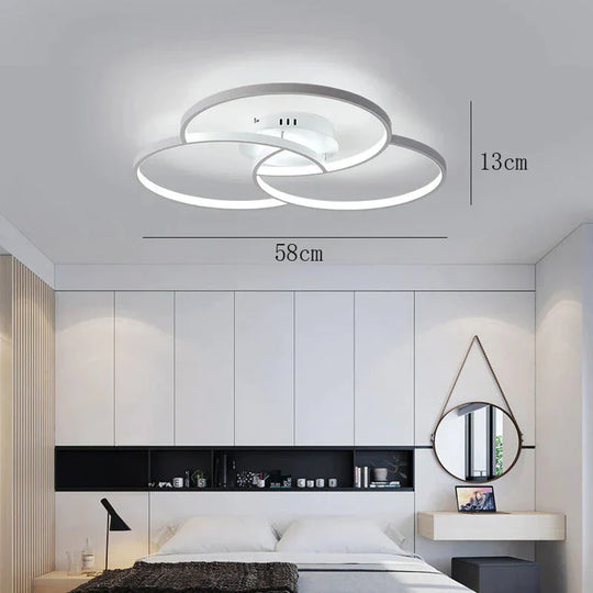 Nordic-Inspired LED Ceiling Lamp - Illuminate Your Living Room or Bedroom with Elegance and Style