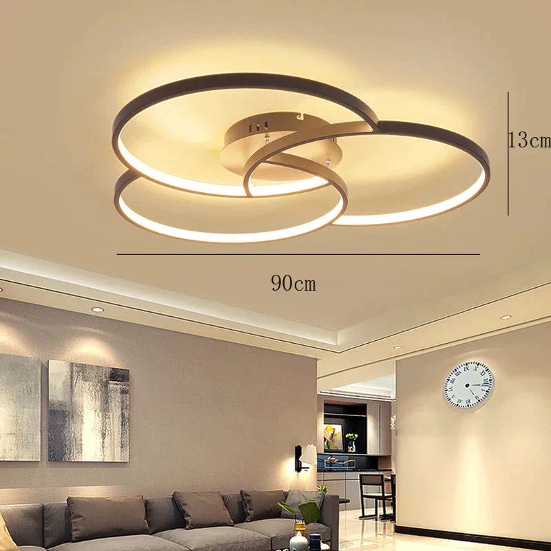 Nordic-Inspired LED Ceiling Lamp - Illuminate Your Living Room or Bedroom with Elegance and Style