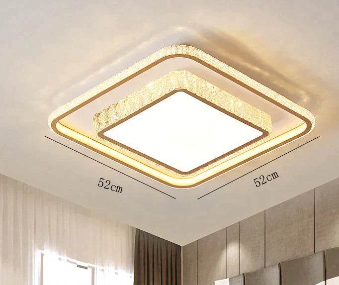 Living Room Lamp Simple Atmosphere Led Ceiling Crystal Bedroom