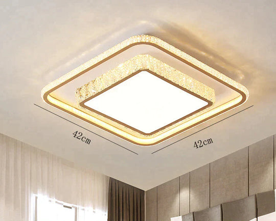 Living Room Lamp Simple Atmosphere Led Ceiling Crystal Bedroom