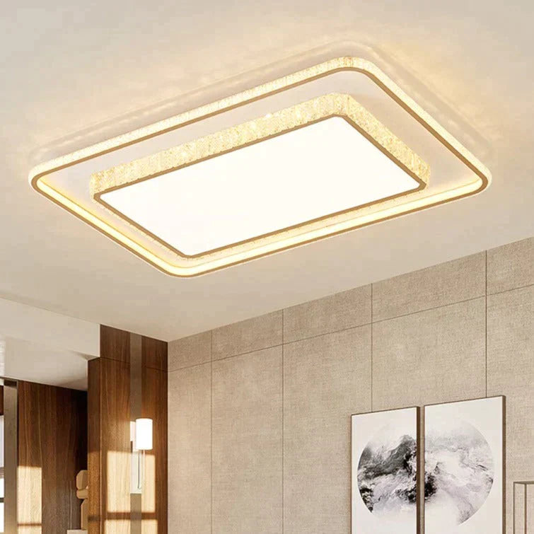 Living Room Lamp Simple Atmosphere Led Ceiling Crystal Bedroom