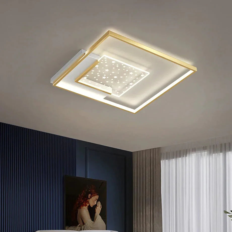 Living Room Lamp Star Ceiling Lamp Simple Modern Light Luxury Hall Lamp Creative Master Bedroom Room Lamp