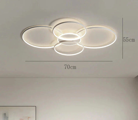 Living Room Main Lamp Atmospheric Hall Lamp Minimalist Circular Ring Indoor Lamp Ceiling Lamp