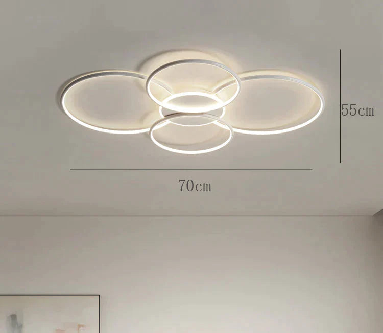 Living Room Main Lamp Atmospheric Hall Minimalist Circular Ring Indoor Ceiling