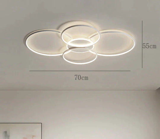 Living Room Main Lamp Atmospheric Hall Minimalist Circular Ring Indoor Ceiling