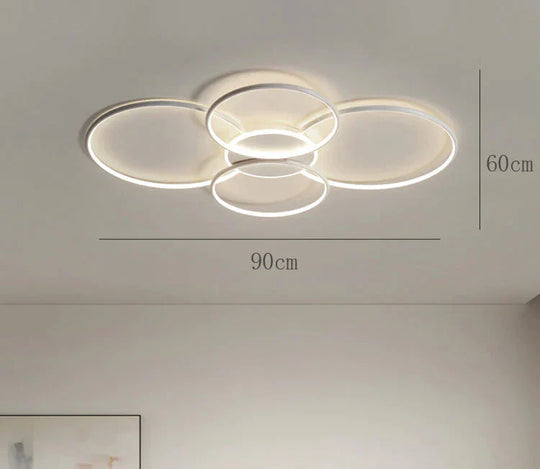 Living Room Main Lamp Atmospheric Hall Lamp Minimalist Circular Ring Indoor Lamp Ceiling Lamp