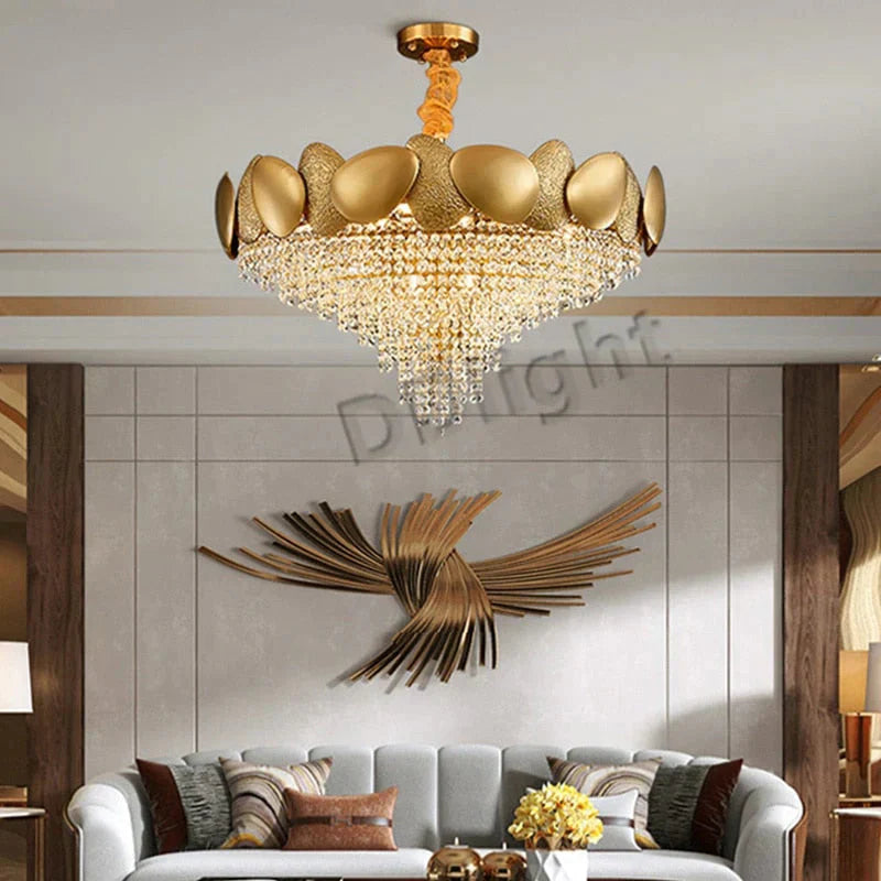 Lizzie - Crystal Luxury Tassels LED Ceiling Chandelier No