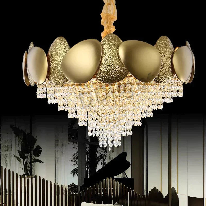 Lizzie - Crystal Luxury Tassels Led Ceiling Chandelier No